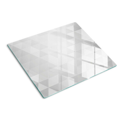 Glazen snijplanken Geometrische patronen in grijstinten
