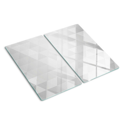 Glazen snijplanken Geometrische patronen in grijstinten