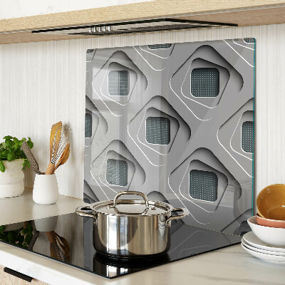 Snijplanken glas Geometrische patronen in grijstinten