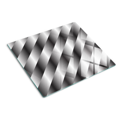 Glazen snijplanken Geometrische patronen in grijstinten