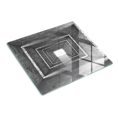 Glazen snijplanken De illusie van diepte in architectuur
