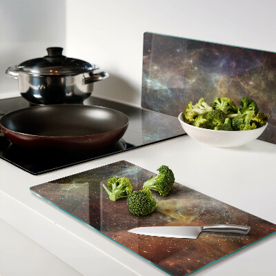Snijplanken glas Kosmisch galactisch landschap
