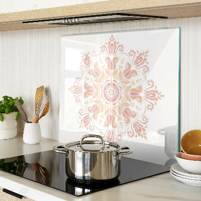 Snijplanken glas Mandala in tinten roze