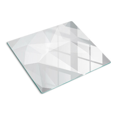 Glazen snijplanken Geometrische vormen in grijstinten