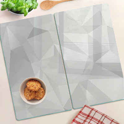Snijplanken glas Geometrie in grijstinten