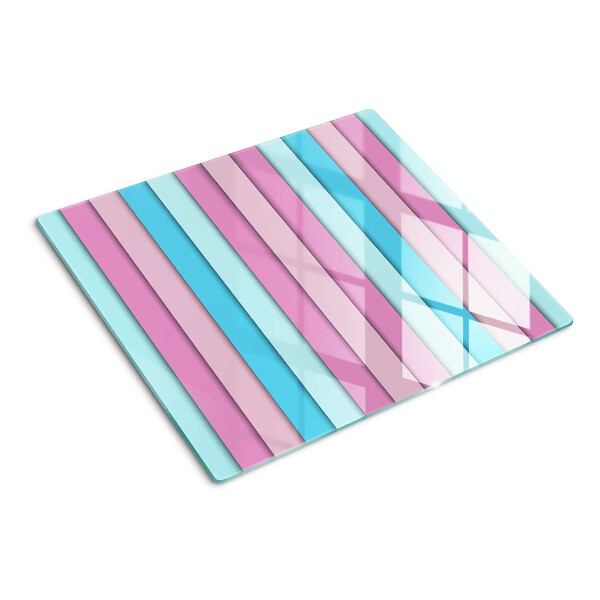 Glazen snijplanken Geometrie in pastelkleuren