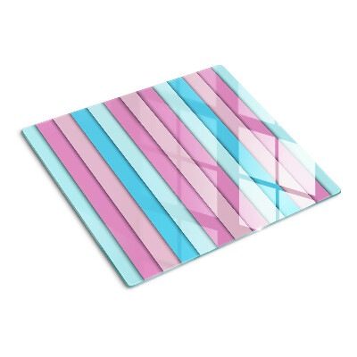 Glazen snijplanken Geometrie in pastelkleuren