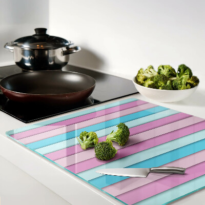 Glazen snijplanken Geometrie in pastelkleuren