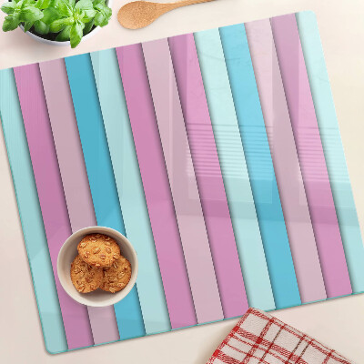 Glazen snijplanken Geometrie in pastelkleuren