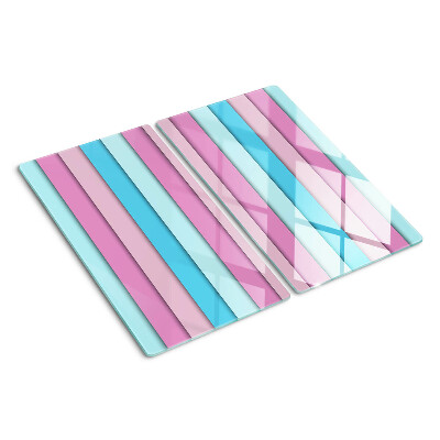 Glazen snijplanken Geometrie in pastelkleuren