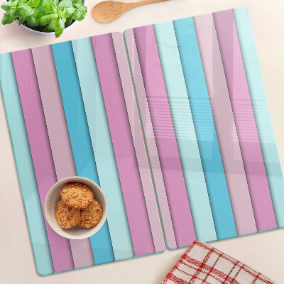 Glazen snijplanken Geometrie in pastelkleuren