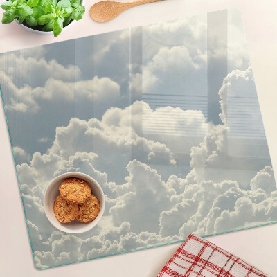 Snijplanken glas Wolken in de lucht