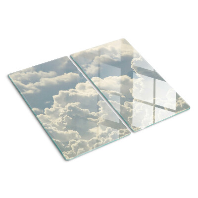 Snijplanken glas Wolken in de lucht