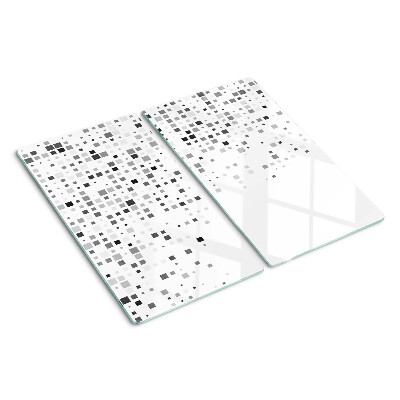 Snijplanken glas Geometrische patronen in grijstinten