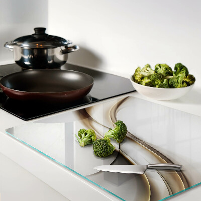 Snijplanken glas Golven in beige tinten