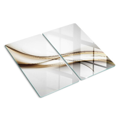 Snijplanken glas Golven in beige tinten