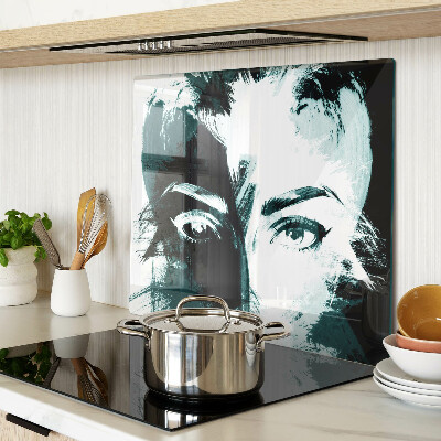 Snijplanken glas Portret in abstracte stijl