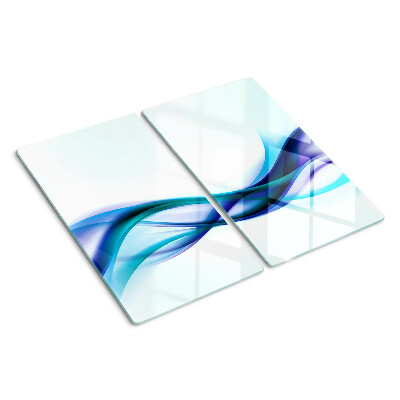 Glazen snijplanken Golven in tinten blauw en turquoise