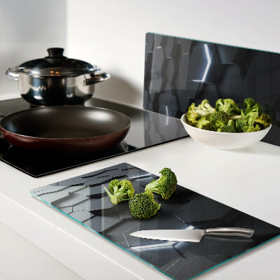 Snijplanken glas Zeshoekig patroon met 3D-effect