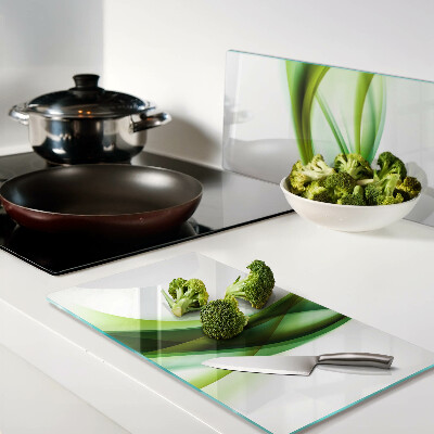 Snijplanken glas Golven in tinten groen