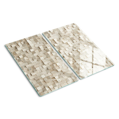 Snijplanken glas Mozaïekmotief in neutrale tinten