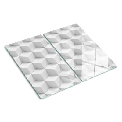 Glazen snijplanken 3D zeshoekig patroon