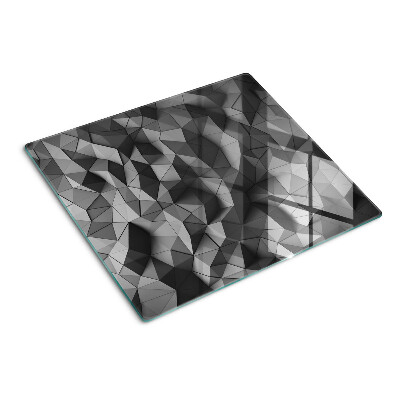 Glazen snijplanken Abstract geometrisch patroon in grijstinten