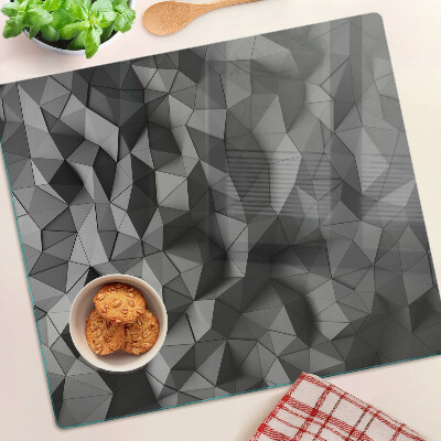 Glazen snijplanken Abstract geometrisch patroon in grijstinten