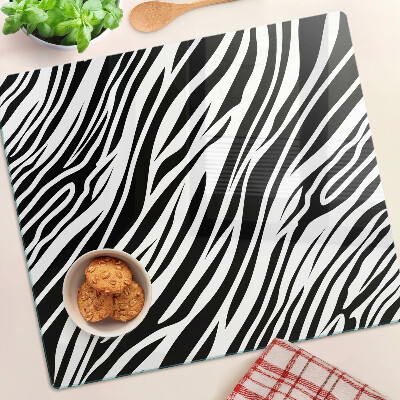 Snijplanken glas Zebrapatroon