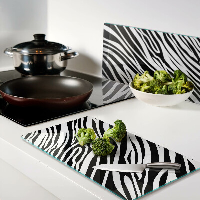 Snijplanken glas Zebrapatroon
