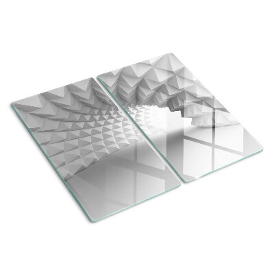 Glazen snijplanken Geometrisch 3D-patroon