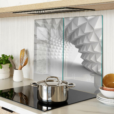 Glazen snijplanken Geometrisch 3D-patroon