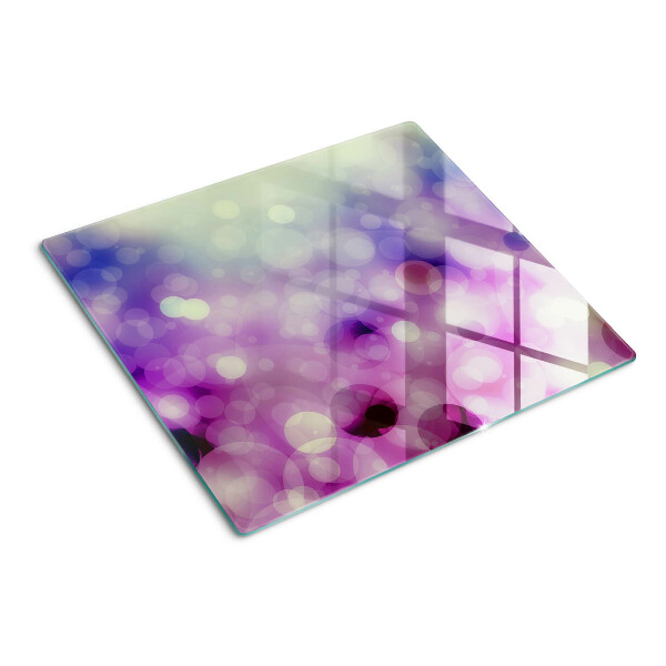 Snijplanken glas Bokeh in tinten paars en roze