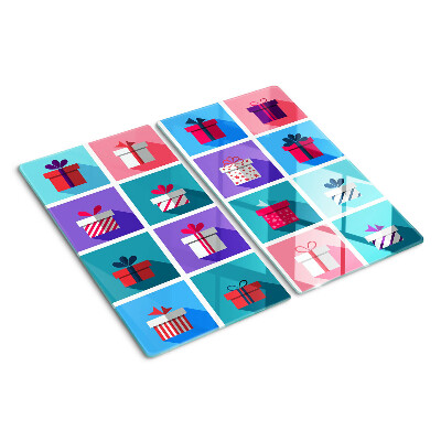 Glazen snijplanken Cadeaumotieven in verschillende kleuren
