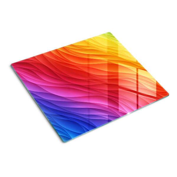 Glazen snijplanken Kleur golven