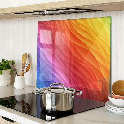 Glazen snijplanken Kleur golven