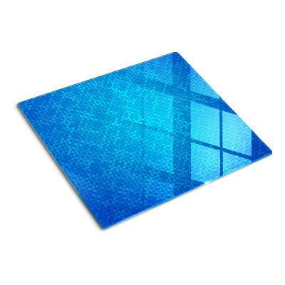Snijplanken glas Golvend patroon in tinten blauw