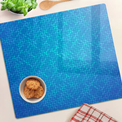 Snijplanken glas Golvend patroon in tinten blauw