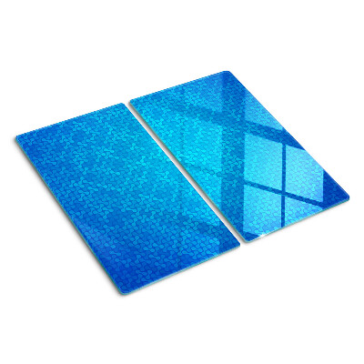 Snijplanken glas Golvend patroon in tinten blauw