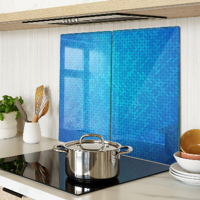 Snijplanken glas Golvend patroon in tinten blauw