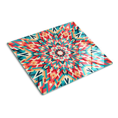 Glazen snijplanken Veelkleurige mandala