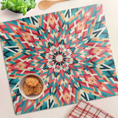 Glazen snijplanken Veelkleurige mandala