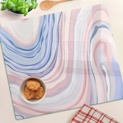 Snijplanken glas Marmerpatroon in pastelkleuren
