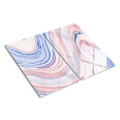 Snijplanken glas Marmerpatroon in pastelkleuren