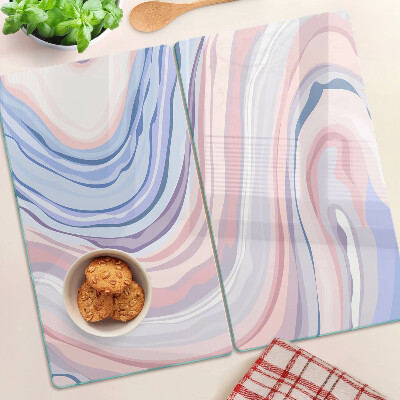 Snijplanken glas Marmerpatroon in pastelkleuren