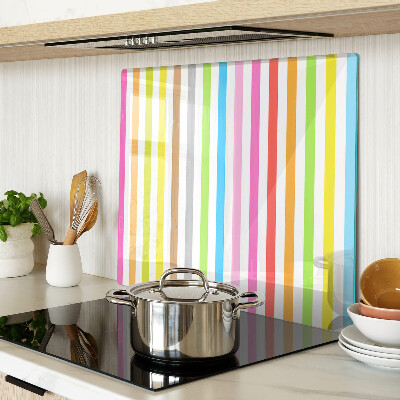 Snijplanken glas Regenboogkleurige strepen