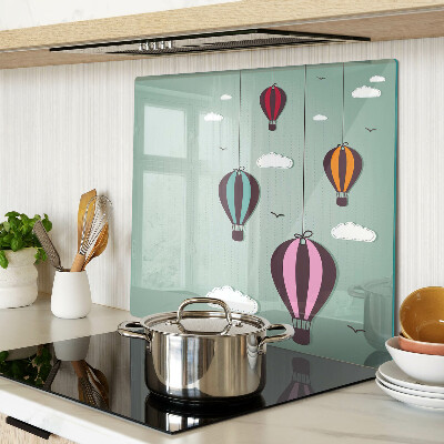 Snijplanken glas Heteluchtballonnen