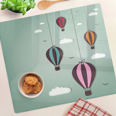 Snijplanken glas Heteluchtballonnen