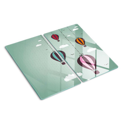 Snijplanken glas Heteluchtballonnen