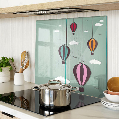 Snijplanken glas Heteluchtballonnen